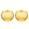 Stainless Steel Round Drop Earrings for Women Exquisite Exaggerated Textured Dangle Earrings Retro Casual Versatile Jewelry Gift