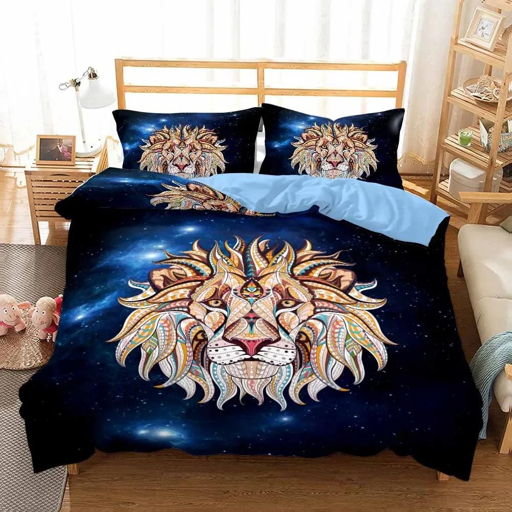 Nightmare Before Christmas  Duvet Cover with Pillow Cover Bed Sets Jack and Sally 3D Skull Christmas Bedding Set Bedroom Decor