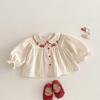 Girls' Spring 2025 Korean-Style Strawberry Top