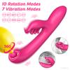Rabbit Vibrator For Women Rotation Vaginal G-spot Vibrator Nipples Clitoris Stimulator Female Masturbation Sex Toy For Adult 18+