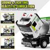 Diecast Tanker Truck Toys, Friction Powered Haze Removal Truck with Lights and Sounds, 1:40 Scale Sprinkler Truck Vehicle Kids Toy