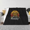 Retro Vintage Havanese Mommy Soft Warm Blanket Sofa/Bed/Travel Love Gifts Funny Havanese Vintage Havanese For Mommy Silver