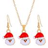 Elk Christmas  Jewelry Set Santa Xmas Dangle Earring Unique   Gift
