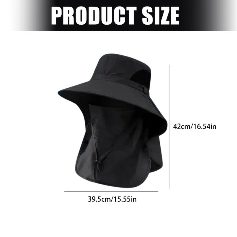 Camping Mesh Breathable Sun Hat Wide Brims Sun Protections Cap Mountaineering Cap Large Fisherman Hat Bucket Outdoor