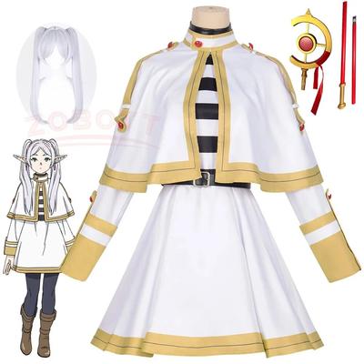 160cm Sousou No Frieren Cosplay Props Frieren Fantasia Costume Coat Shirts Outfit Fantasy Women Adult Carnival Party Clothes