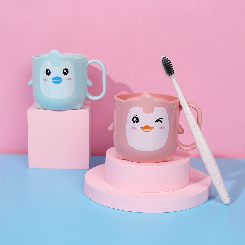 Dětský kelímek na ústní vodu pro batolata Kelímek na ústní vodu na čištění zubů Držák na zubní kartáček Koupelnový Dětský Kelímek na ústa s malou kachničkou