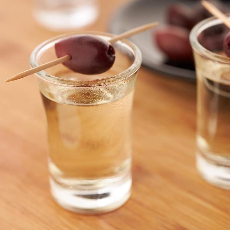 Sada 4 ks sklenic na panáky s těžkou základnou 50 ml sklenice na víno na whisky Průhledný, nerozbitný pohárek na vodku Tequila Bar