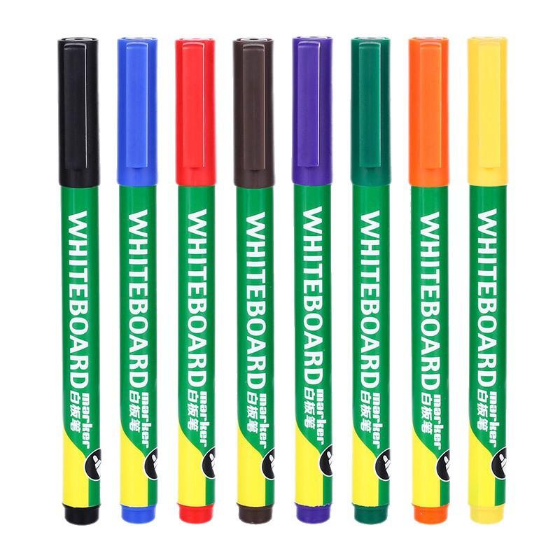 8 Colors Whiteboard Markers Set,1.0mm Tib Erase Markers,Non-Toxic,Easily Erasable,Assorted Vibrant Colors For School,Office