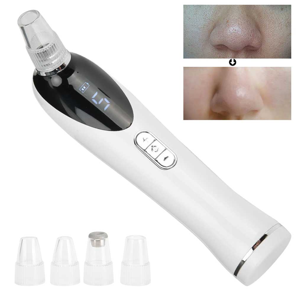 Electric Blackhead Removal Tool Heated Pore Acne Vacuum Cleaner Extractor Face Cleaning Device