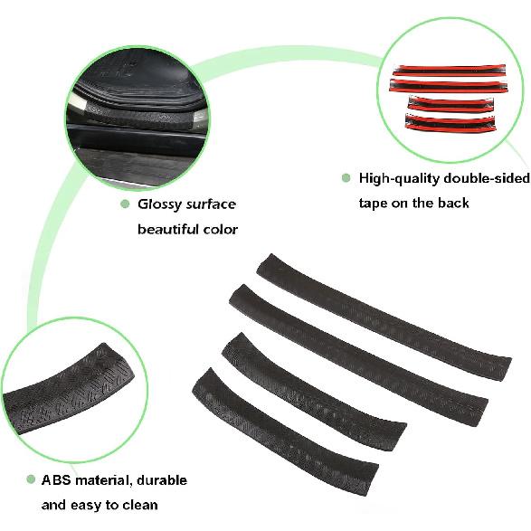 PIUGILH Door Sill Guards Cover Compatible with Land Rover Defender 110 2020-2023, ABS Door Entry Guards Protector Cover