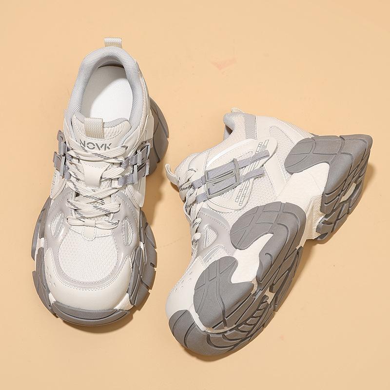 Platform Shoes Women's Autumn New Shoes Women's Versatile Suction Film Sole Sports Shoes Casual Fashion Women's Shoes