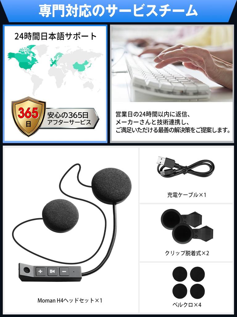 Helm Moman H4 Motorrad IP65 Anruf Musik für Outdoor Motorrad Lautsprecher Lautsprecher, Ohrhörer, Wasserdicht, Freisprechanruf, Steuerung, Motorräder,