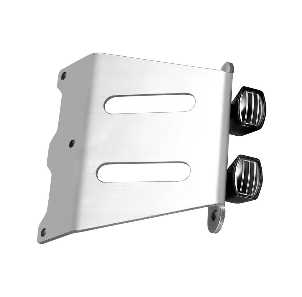 SHEAWA Tamiya CW-01 Chassis Bumper Parts with 2 LED Lights, Aluminum Lamp, Heavy-Duty Replacement Part, Accessory