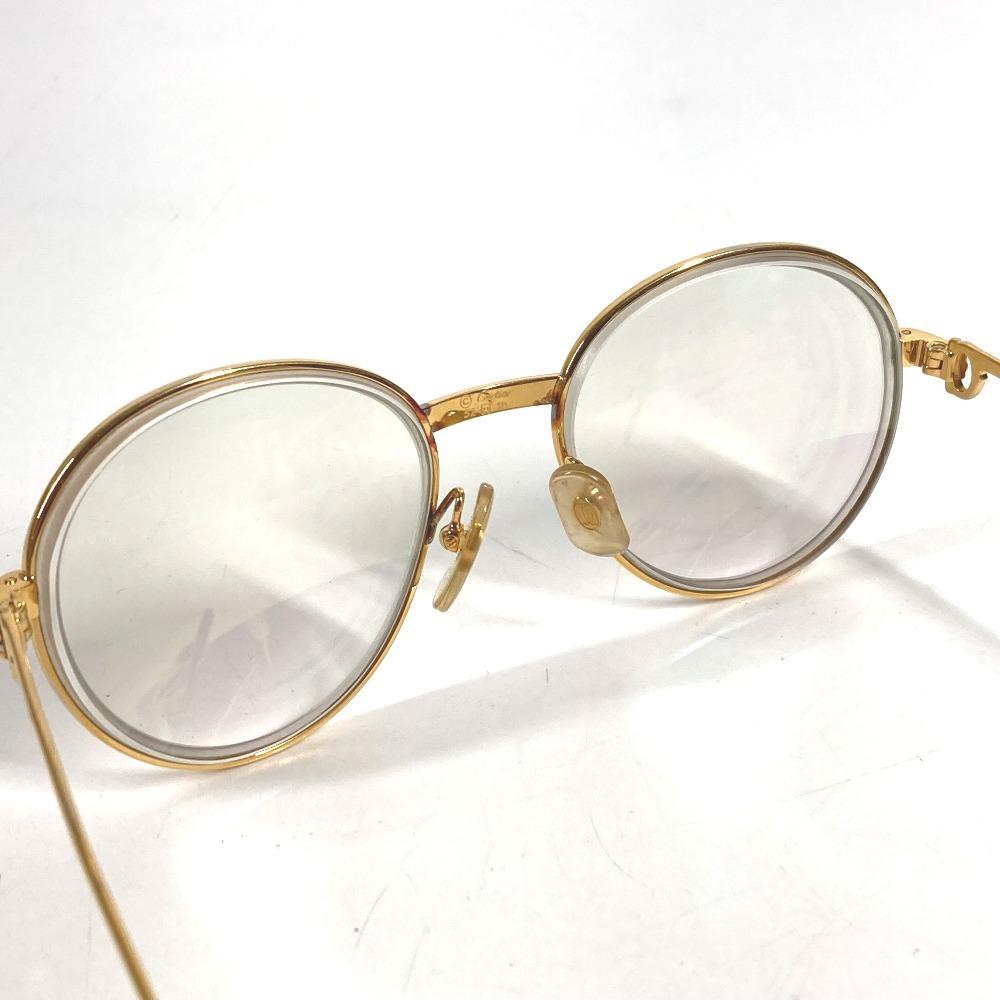 Cartier Logo Trinity Eyewear Glasses Metal Gold