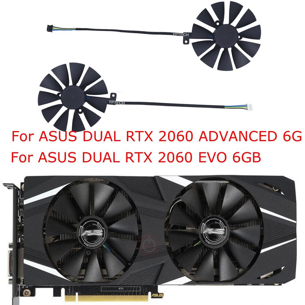 2-PieceSet, FDC10U12S9-C, Graphics Card, GPU, Cooling Fan, GPU Cooler, Cooler for ASUS Dual RTX 2060 Advanced 6GB, for ASUS Dual RTX 2070 2080