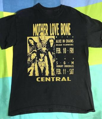 חולצת טי יוניסקס של הלהקה Mother Love Bone סיבוב מרכזי UU990
