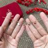 HEFANG Cute Five Blessings Necklace: Smiling Face Enamel Pendant for Women, High-End Luxury Clavicle Chain Fashion Accessory