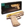 UGEARS Pistola 70047 Quebra-Cabeça de Madeira Modelo Artesanal Sem Cola ou Ferramentas Necessárias Adultos e Crianças Lobo-01 - -