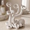 Novelty Home Decor 3D Printed Octopus Toothbrush Holder, Creative Space Saving Desk Organizer, Durable Flexible Tentacle Storage PLA Material