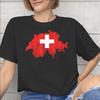 Swiss Switzerland Flag Accessories Unisex T Shirt Pure Cotton Tee Graphic Printed Tshirt Clothing