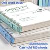 Transparente Ringbuch-Notizbücher Dickes Papier Memoskizzenbuch Tägliches Wochenjournal Notizblöcke Büro Studien-Schreibwaren