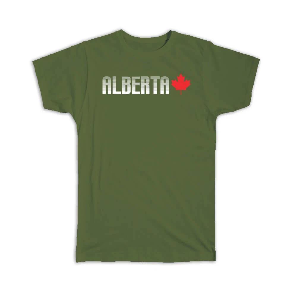 

Gift T-Shirt : Alberta Canada For Canadian Maple Leaf Lover National Day S