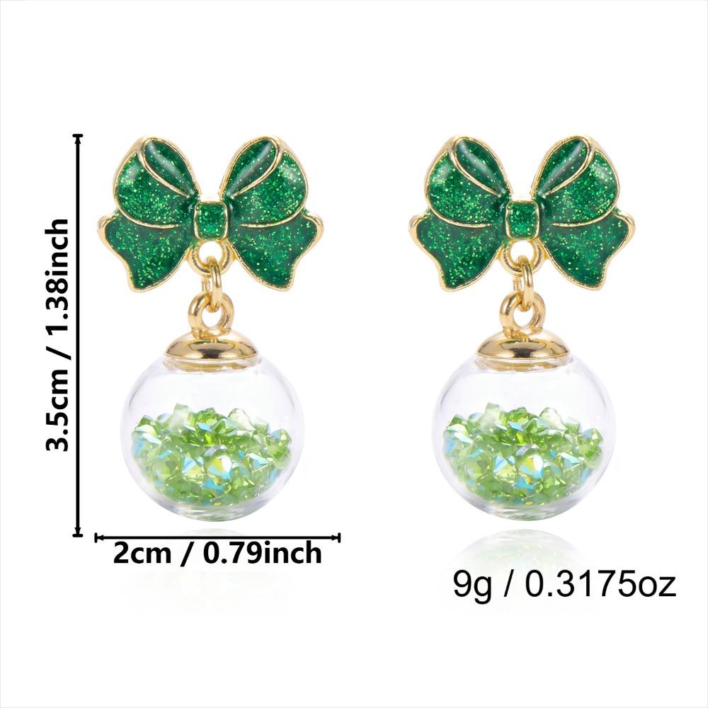 Snowflake Xmas Drop Dangle Stud Rhinestone Christmas Jewelry Fashion Christmas Earrings Unisex