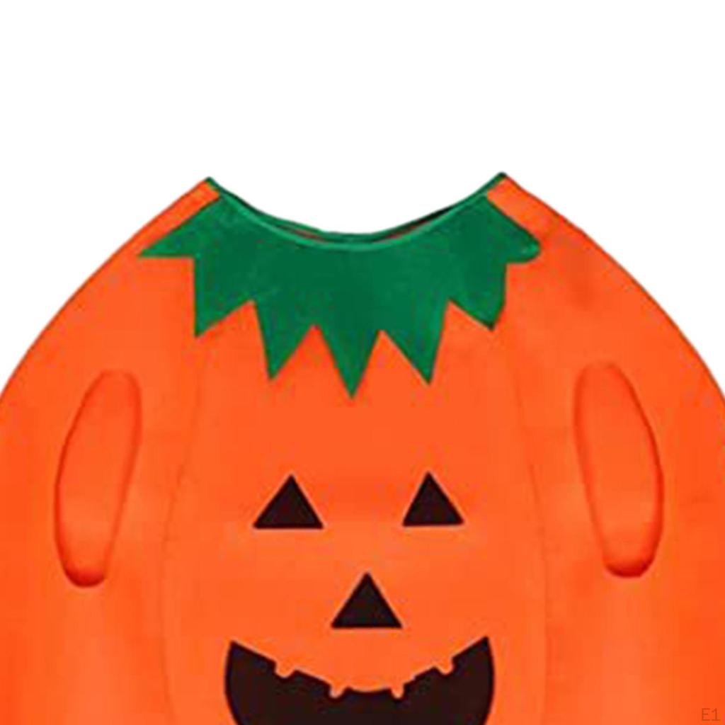 Halloween Pumpkin Costume Accessories Breathable with Toy Basket Cosplay Party