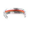 Excellent HERMES hair accessory Zigzag silk headband White black silk Women Used