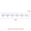 CHAHUA No-Drill 6-Hook Adhesive Rack