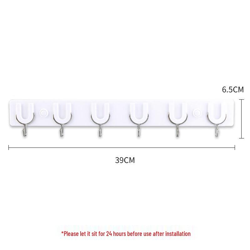 CHAHUA No-Drill 6-Hook Adhesive Rack
