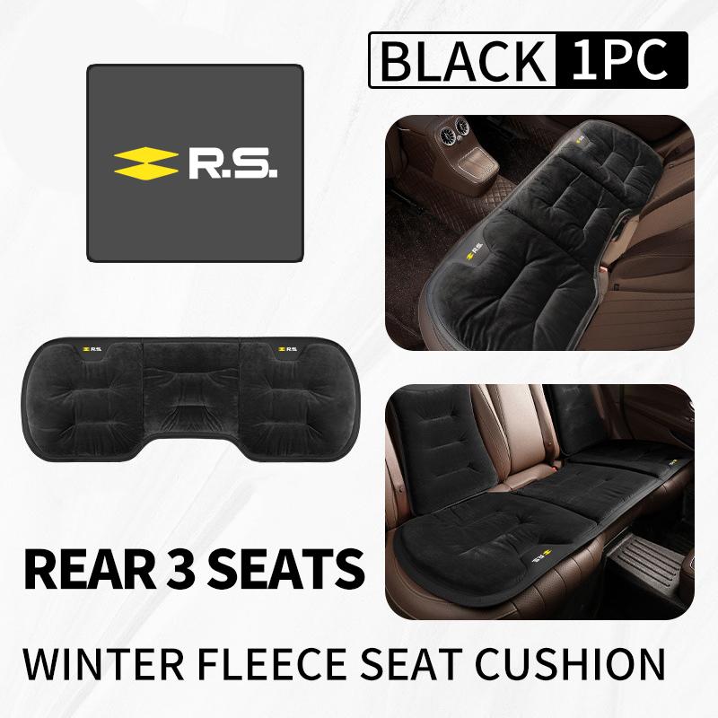 Car Flannel Booster Pad Seat Cover Plush Winter Cushion Warm For Renault Symbol Clio 3 4 Sparco Dacia RS Megan Scenic Espace AA7