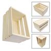 Children's Play Mini Wooden Basket DIY Craft Projects Children's DIY Use Easy To Paint Light Color Design Model For Decoration