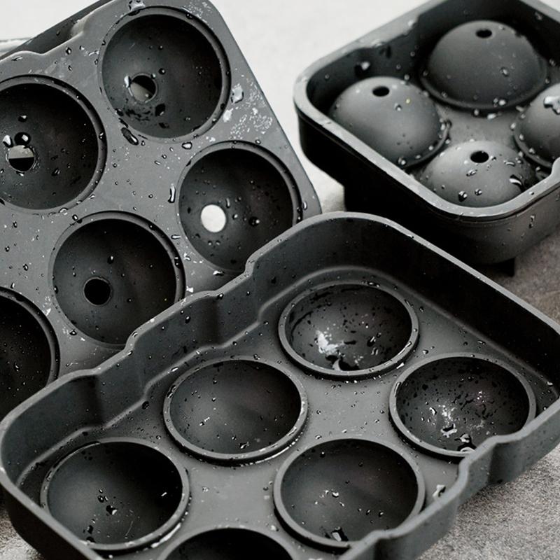 1PC Easy Release Silicone Large Sphere Ice Molds with Lids Large Whiskey Ice Cube Trays for Cocktails Wine Fruit and Bourbon
