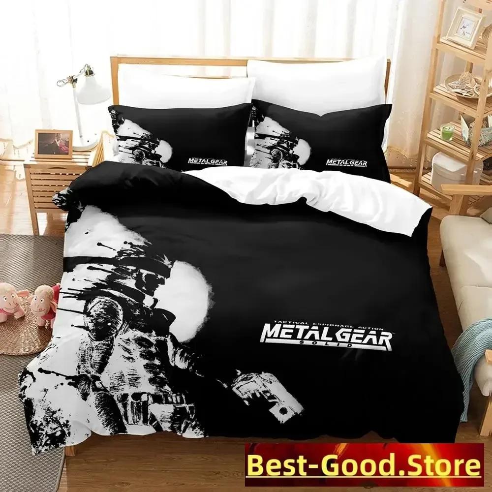 

Comforter Metal Gear Solid Solid Snake Bedding Set Printed Bed Set With Bed Soft Single Double Queen King Size Comforter (quilt)-EU Single(135*200cm)3pcs