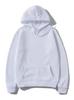 Herbst/Winter Unisex Plus Samt Dick Einfarbig Lockerer Hoodie
