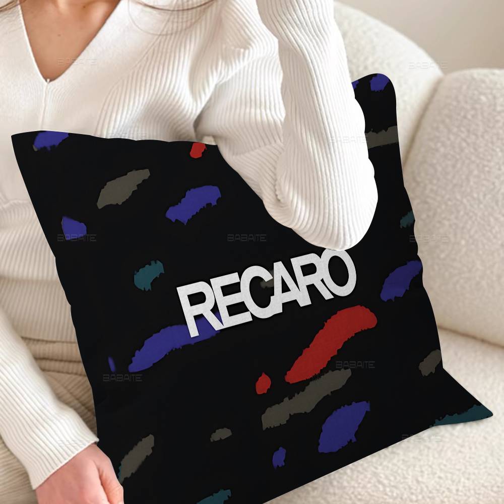 Trendy R-Recaros Logo Cushion Cover Pillowcase Upholstery Sofa Throw Pillow Home Decor Pillowcas