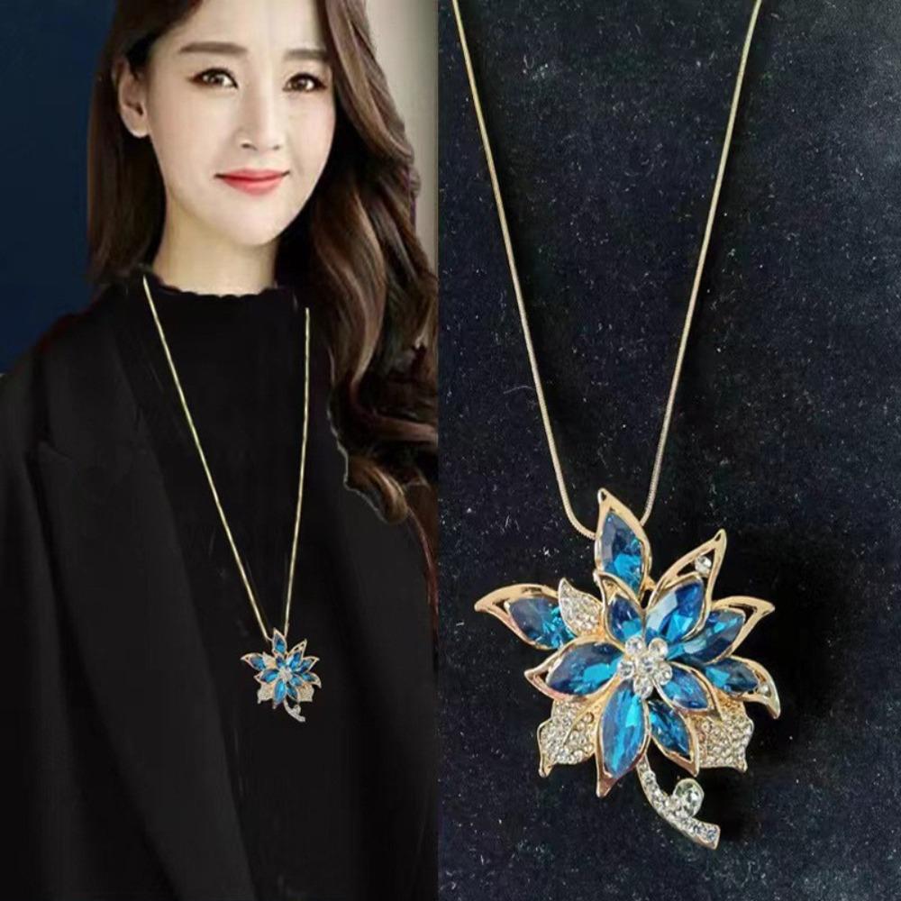 Sweater Chain Long Necklace Light Luxury High Sense Versatile Fringed Jewelry Accessories Pendant