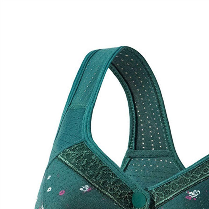 Dames Grote Maat Voorkant Gesp Beha Vest Stijl Comfortabele Beha