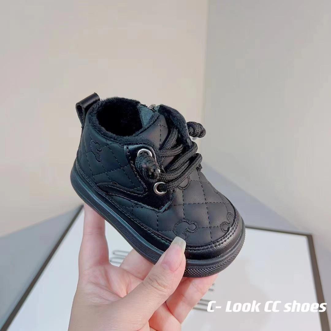 

Осенние детские высокие кожаные туфли - повседневные ботинки Martin для девочек и мальчиков Size 16 Insole 12.5cm