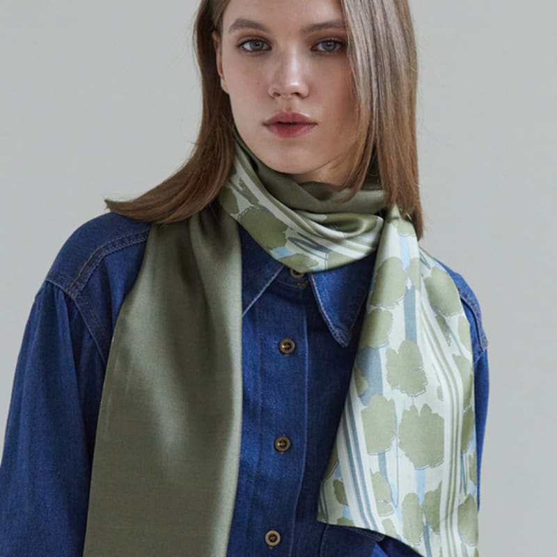 ANA MAISON Cumulus Long Petit Twill Scarf [PMLTS-1413]