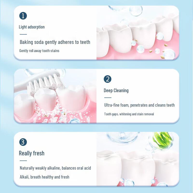 Haochijian Baking Soda Whitening Toothpaste Duo Set