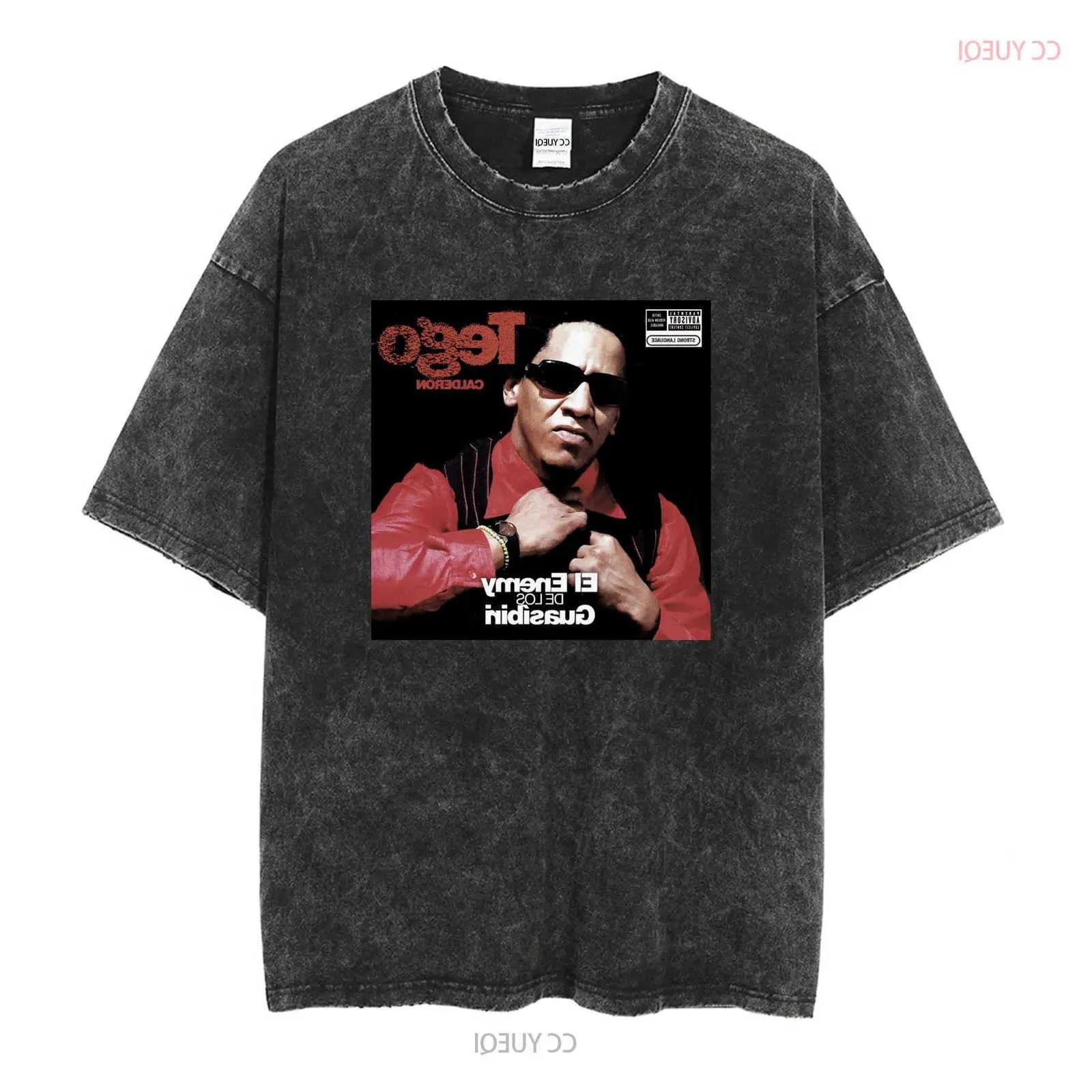 Tego Calderon El Enemy de los Guasibiri T Shirt XS 2XL long sleeves vintage Washed Versatile streetwear Stretched Slightly L260527 S разноцветный