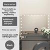 Large Size LED Tabletop Makeup Mirror with Lights Influencer Style for Home/Dorm Bedroom Desktop High-End Feel Dressing Mirror