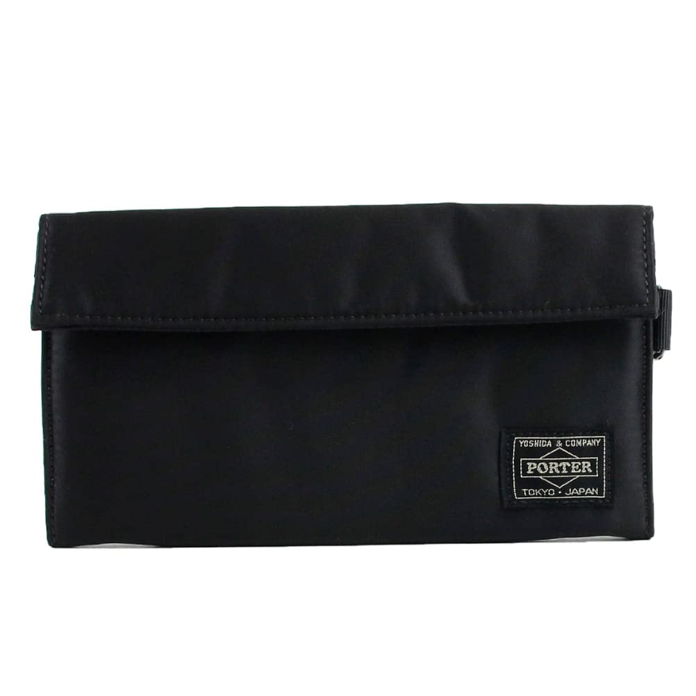 

PORTER TANKER Wallet Brand Wallet WALLET Coin Purse Long Wallet Men s Black Cover 622-78166 (Black)
