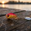 Mini VIB Long Cast Fishing Lure with Spinner Blade 10g Sinking Vibration Bionic Hard Bait for Freshwater Fishing