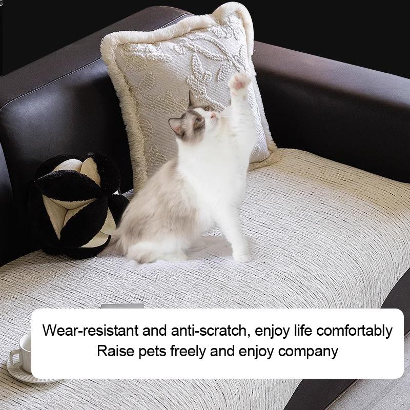 Chenille Fabric Sofa Cushion for Living Room Special Shape Non-slip Couch Cover L Shaped Sofa Towel Seat Pad Protection Cover