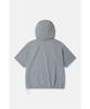 Koolongseupocheu Women'S Daypack Loose Fit Hooded Short Sleeve Anorak Tvtcm26672Loc
