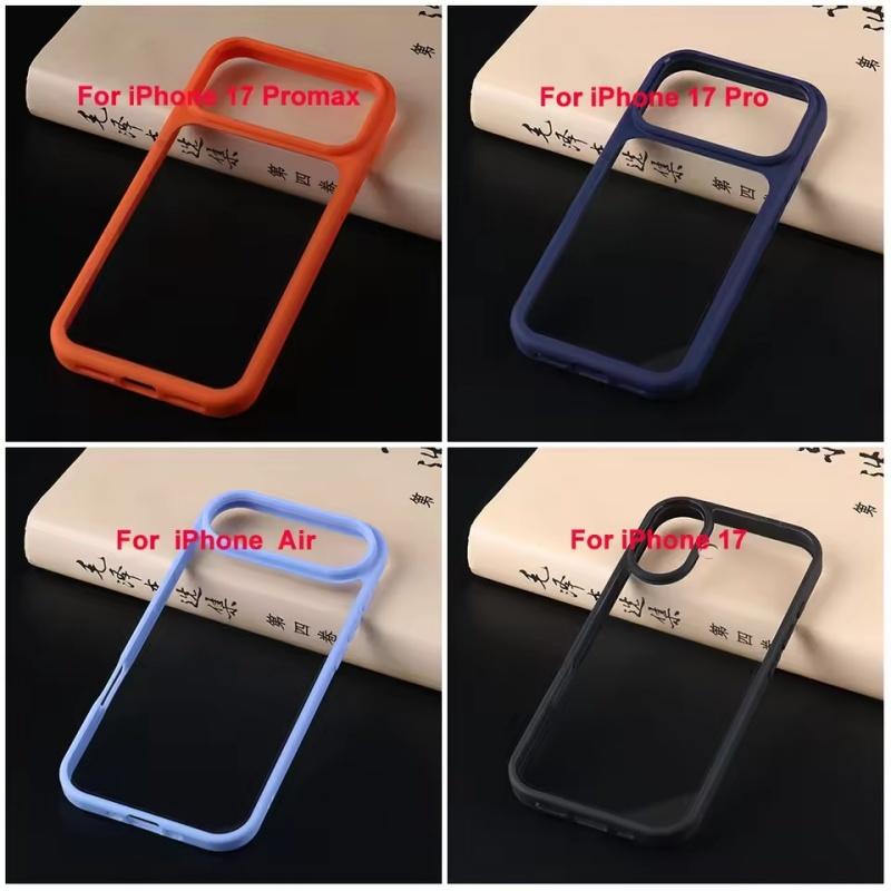 Case For iPhone 17 Pro Max 17 Air 17 17 Pro Transparent Phone Case Men Thin Shockproof Protective Clear Hard PC Back Cover