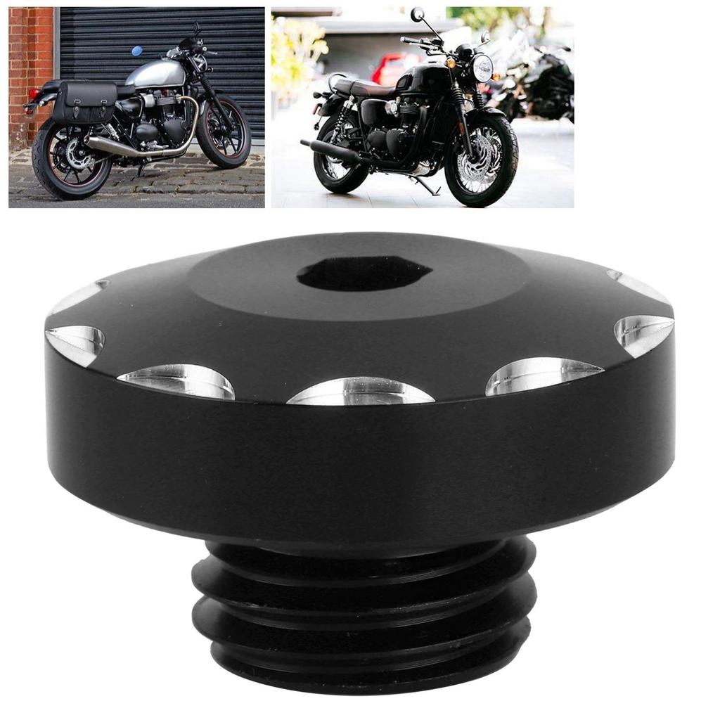 Akozon Tank Cover, Aluminum Alloy Filler Cap Screw Plug Cover Fit